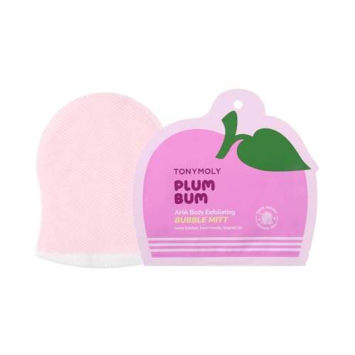 TONYMOLY Plum Bum AHA Exfoliating Bubble Mitt - 1.2 oz