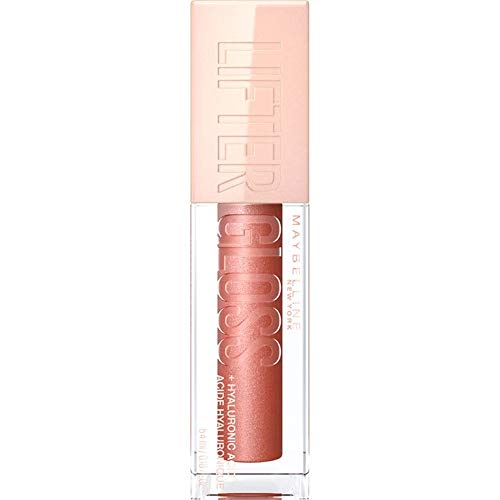 Maybelline Lifter Gloss, Hydrating Lip Gloss with Hyaluronic Acid, High Shine for Plumper Looking Lips, Topaz, Terracotta Neutral, 0.18 Ounce