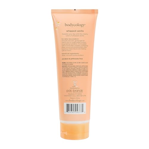 Bodycology Shea Butter Body Cream - Whipped Vanilla, 8 oz - Moisturizing & Fragrant