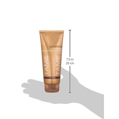 BRAZILIAN BLOWOUT Protective Thermal Straightening Balm, 8 Fl Oz,(Pack of 2)