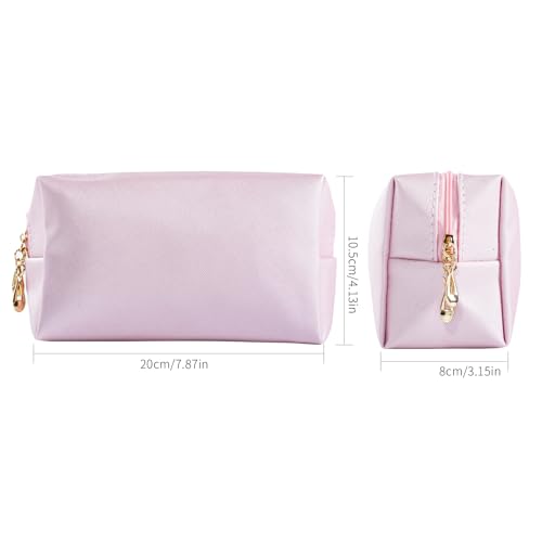Bridesmaid Proposal Gifts Letter Cosmetic makeup bag bulk for Wedding Party Favors Bachelorette party decorations Makeup Pouch Birthday Toiletry Organizer Bag Makeup Case Gift (8Bluewhite)