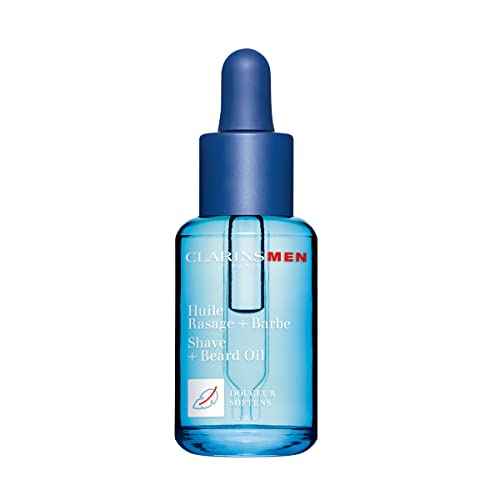 CLARINSMEN Shave + Beard Oil | 2-In-1 Shaving and Beard Oil for Men | Preps Skin and Conditions Beard | Lightweight, Non-Greasy Dry Oil | All Skin Types | 1.0 Fluid Ounces