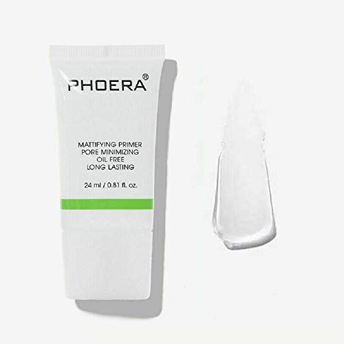 Phoera Face Primer - Matte Finish, Oil Control, Full Coverage Makeup Base, Pores & Wrinkle Filler, Long Lasting, 24ml