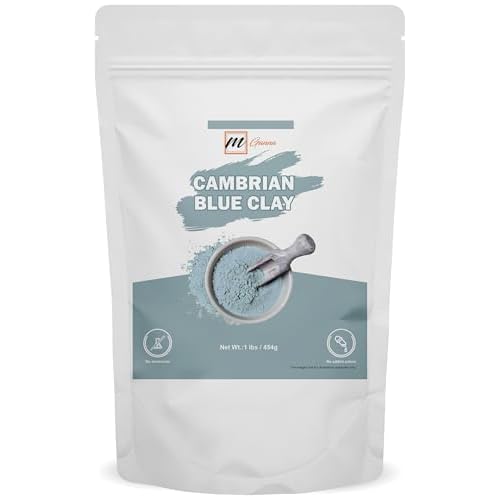Cambrian Blue Clay 1lbs / 454g for Facial Masks, Creams, Body Wraps, Soft Peels and Scrubs, and Soap Making