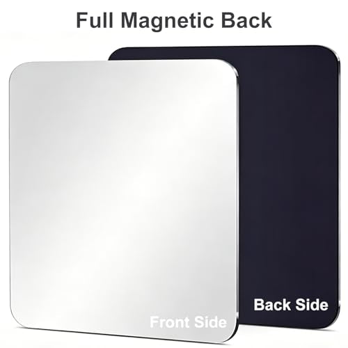 Magnetic Acrylic Locker Mirror - 7.87" Unbreakable & Clear