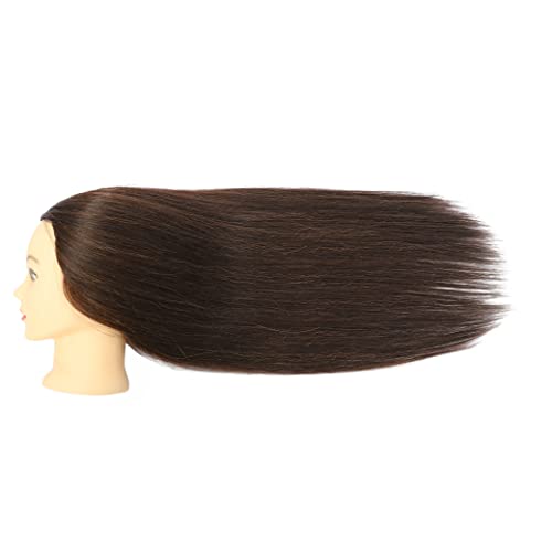 30 Inch Mannequin Head 80% Human Hair Styling Training