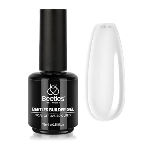Beetles Builder Gel for Nails 0.51oz Clear Self-Leveling