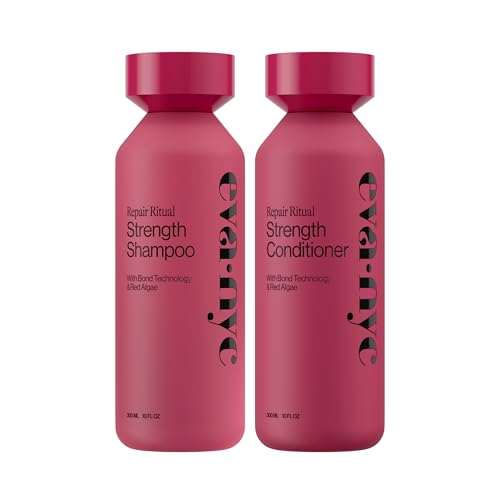 Eva NYC Repair Ritual Strength Shampoo & Conditioner Set - Bond Technology, Red Algae, 10oz x 2