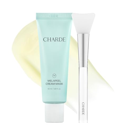 CHARDE Peel Off Cream Mask for Dark Spots, Cream-to-Clear Mask for Brighter, More Even-Looking Skin, At-Home Care Routine (50ml)