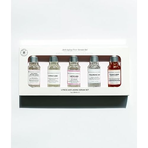 Measurable Difference Youthful Radiance Serum Set with Vitamin C, Hyaluronic Acid, and Peptides - Unveil Vibrant Skin, Diminish Fine Lines and Wrinkles