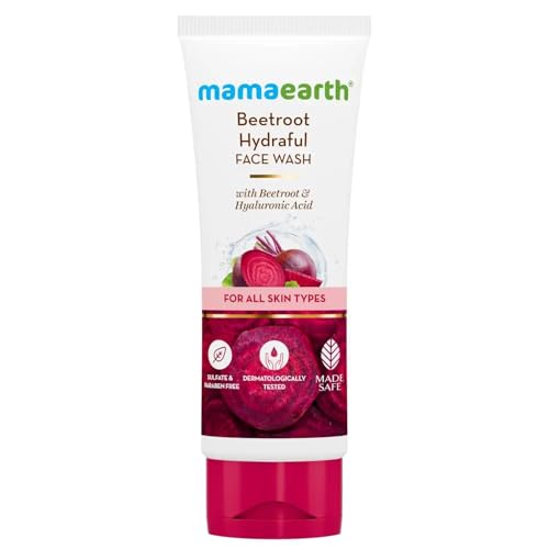 MAMAEARTH Beetroot Face Wash | 3.38 fl oz (100ml)