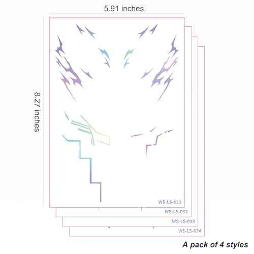 Temporary Tattoos,Cosplay Tattoos Stickers,Cosplay Accessories for Cosplay, Halloween, Birthday and Party Makeup