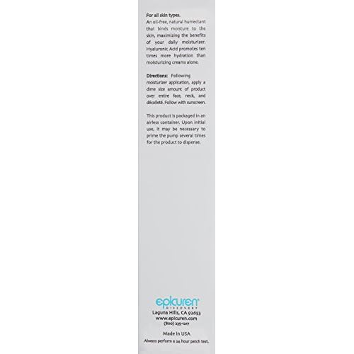 epicuren DISCOVERY Moisture Surge Hyaluronic Acid Gel, 1 Fl Oz (Pack of 1)