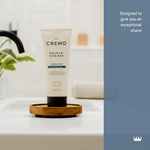 Cremo Sensitive Shave Cream for Men, 6 oz