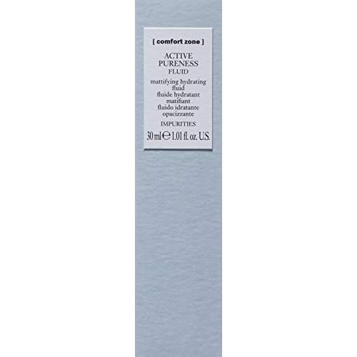 [ comfort zone ] Active Pureness Fluid, Mattifying Hydrating Moisturizer, Vitamin C, Oil-Free Face Lotion, Anti-Shine Primer for Oily Acne Prone Skin, Men & Women, Made in Italy, 1.01 Fl Oz