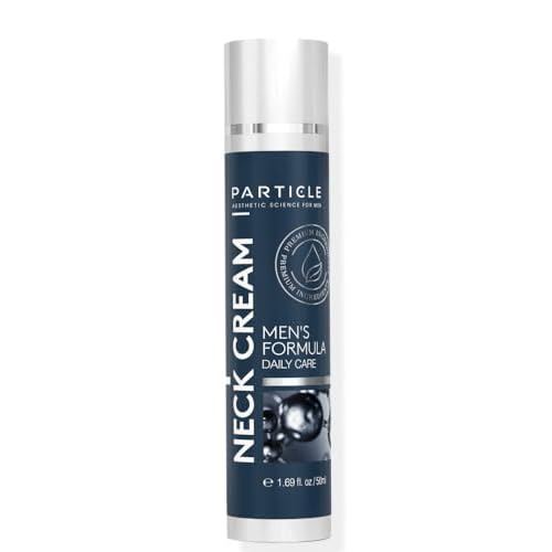 Particle Neck Cream, Daily Skin Care for Men with Collagen, Hyaluronic Acid, Retinol, Vitamin E, Moringa Oil & Shea Butter for Health Skin Support, Hydrating Men¡¯s Body Lotion, 1.7 fl oz