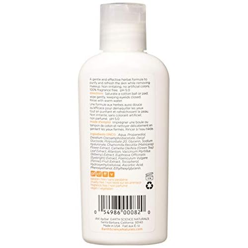 Earth Science Chamomile & Green Tea Eye Makeup Remover ? extra gentle, skin-softening formula, 4 oz.