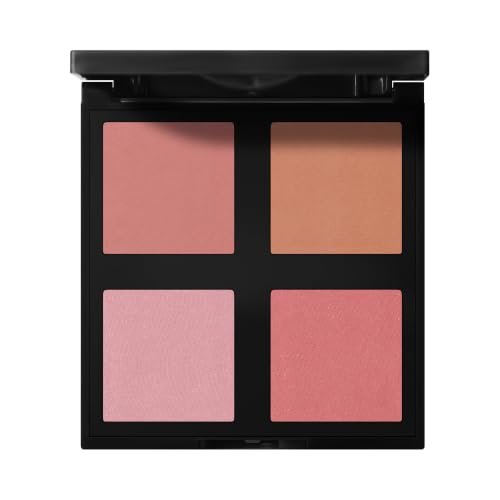 e.l.f. 4-Shade Powder Blush Palette, Light - Vegan