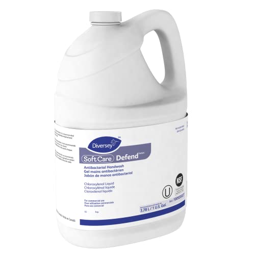 Diversey 100920027 Soft Care Defend Liquid Antibacterial Hand Wash, Commercial formula with Chloroxylenol, Ready-to-Use, 1-Gallon