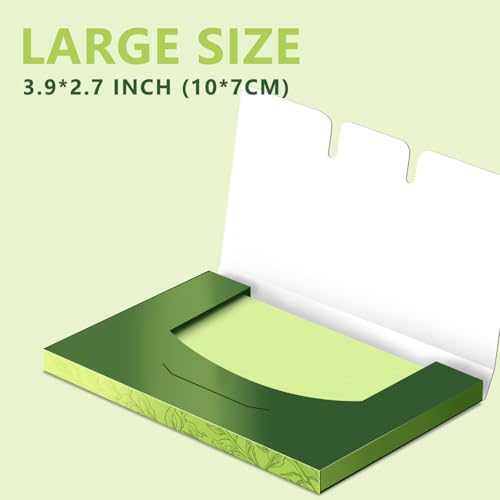 Green Tea Face Oil Blotting Papers - 100 Sheets (Pack of 4) for Oily Skin