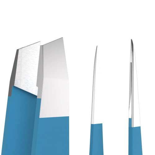 Tweezer Guru Precision Eyebrow Tweezers Set of 2 - Stainless Steel