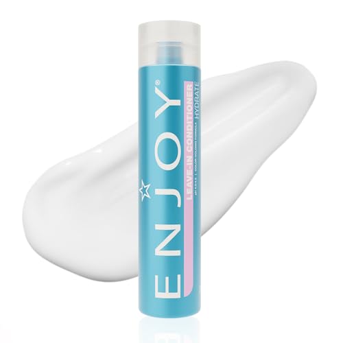 Enjoy Leave In Conditioner - Eliminates Frizz Cleansing Moisturizing Smoothing - Sulfate Free For Thick Coarse or Curly Hair (10.1 Fl Oz) | Dual-use formula, Essential moisture, Instant detangling, Luminous shine, Sealing pH balance, Weightless results