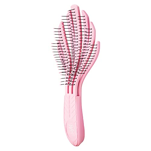 Wet Brush Go Green Curl Detangler Hair Brush- Pale Pink -Ultra-Soft IntelliFlex Detangling Bristles Glide Through Tangles with Ease - Great For Curly Hair-No Split Ends & Pain-Free for Wet or Dry Hair