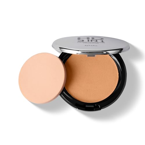RENEE Pro HD 3-IN-1 Compact - Soie, Compact Powder, Concealer & Foundation, SPF 20, Matte Finish, High Coverage, Ultralight & Silky Smooth Finish For All Skin With Vitamin E, C & Aloe Vera (Beige)