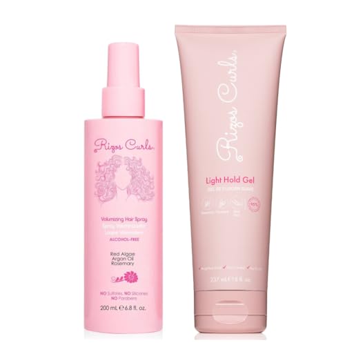 Rizos Curls Volumizing Hairspray & Light Hold Gel Bundle