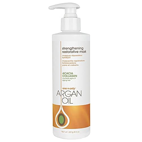 One 'n Only Hair Mask with Argan Oil, Strenghtening Restorative Mask, Helps Maintain Moisture Level for a Shiny Texture, Provides Color Protection, 7.8 Ounce