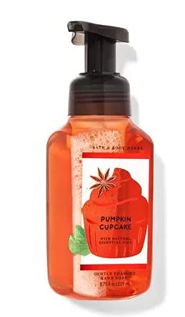 White Barn Candle Company Bath and Body Works Gentle Foaming Hand Soap w/Essential Oils- 8.75 fl oz - Fall 2020 - Many Scents! (Pumpkin Cupcake - Pumpkin Vanilla & Honey)