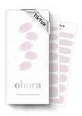 ohora Semi Cured Gel Nail Strips, N Bare Pink - Long Lasting 30 Wraps Kit