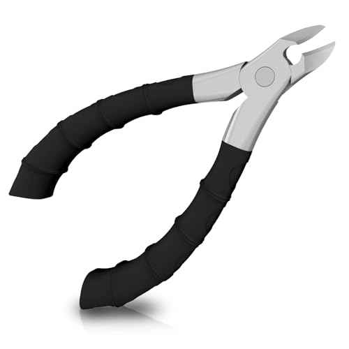 22MM Wide Jaw Toe Nail Clippers for Thick Nails,Podiatrist Ingrown Toenail Tool for Seniors,Professional Heavy Duty Nail Trimmer Cutter for Men,Ergonomic Antl-Slip Handle (Black)
