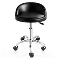 Adjustable Height Salon Stool with Backrest & Wheels