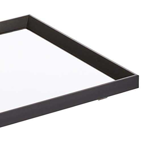 Amazon Basics Rectangular Wall Mirror with Peaked Trim - 16 x 20 in Black