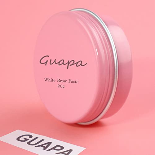 0.7oz Highly Pigmented White Mapping Paste Microblading Eyebrows Shape Mark Tools Brows Contour Design Paste Eyebrow Tinting Tool for Permanent Makeup Micropigmentation (White Paste with Pink Box)