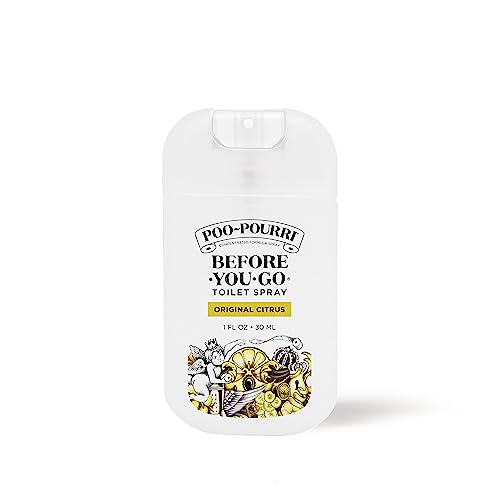 Poo-Pourri Before-You-Go Toilet Spray, Original Citrus, 1 Fl Oz Pocket Travel Size - Lemon, Bergamot and Lemongrass