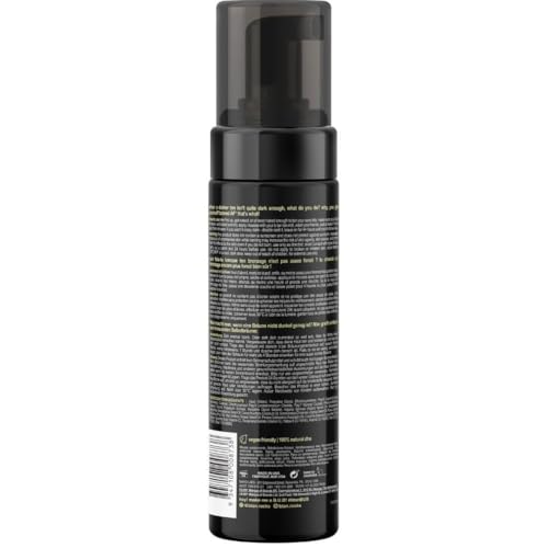 b.tan Dark Self Tanner Mousse | Get Tanned - Best, 1 Hour Express Sunless Tanning Foam, No Fake Tan Smell, Ultra Dark Bronzing Glow, Face & Body, Vegan, Cruelty Free, 6.7 Fl Oz