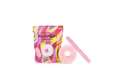 Spongellé PediPOP! Bubblegum All-in-One Pedicure Buffer & Nail File