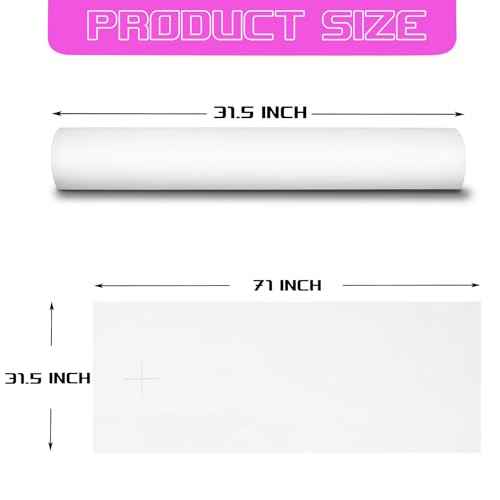 Disposable Massage Table Sheets 6 Rolls 30 g/m2 Waterproof Thick Non Woven Bed Sheets ,71 x 31.5 inches, 50 Sheets per Roll with Face Hole for Beauty Salon Hotels (6)