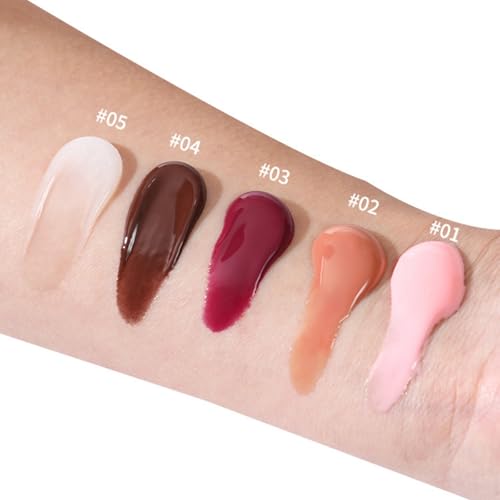 HUDABABY Plumping Lip Gloss - 5 Colors Hydrating Mirror Glaze