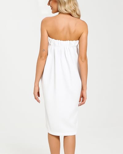 Women's Waffle Towel Wrap – Lightweight Spa Body Wrap with Adjustable Closure