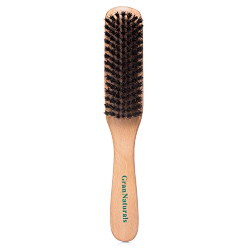 Boar Bristle Slick Back Hair Brush - Large Smoothing Hairbrush