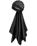 Silk Press Hair Wrap Scarf with Machine-Woven Mesh Net