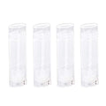 CTKcom 100 Pcs Oval Lip Balm Tubes With Lids,Plastic Deodorant Lip Lipstick Balm Tubes,Empty Plastic Containers 5ml 5Gram,Chapstick Tubes100Pcs (Clear)