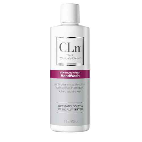 CLn¢ç HandWash - Advanced Hygiene for Hands, Formulated with Glycerin, for Sensitive Skin Prone to Hand Dermatitis, Redness, Irritation, Eczema, and Rash, Fragrance-Free, 8 fl oz