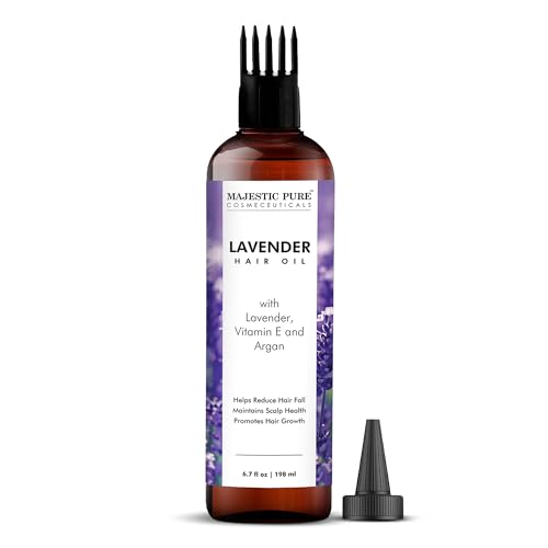 Majestic Pure Lavender Hair Oil with Biotin & Argan - 6.7 Fl Oz