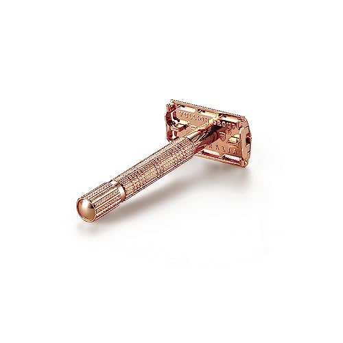 VIKINGS BLADE Safety Razor for Women + 5 Swedish Steel Blades. Quick Release Head, Double Edge. Smooth, Reusable, Recyclable (Model: Eva)