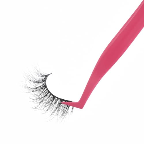 Lash Cluster Tweezer Set with Comb, Set of 4 Eyelash Applicator Tools, Precision Professional DIY Individual Eyelash Clusters Tools, Mistake-Proof Lash Placement Tweezers for Professional and DIY Use