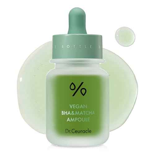Dr.Ceuracle Vegan BHA & Matcha Ampoule - Gentle Exfoliating Facial Serum, Salicylic Acid for Pores and Sebum Treatment (30ml / 1.01 fl. oz.)
